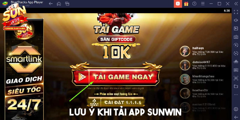 Lưu ý cần biết để quá trình tải app Sunwin thành công